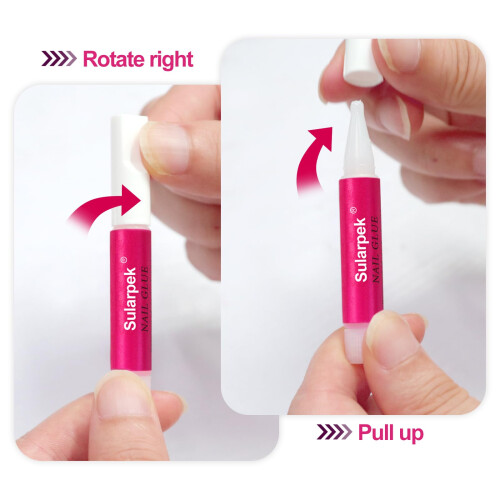 sularpek 12 Pcs Strong Nail Glue, 2