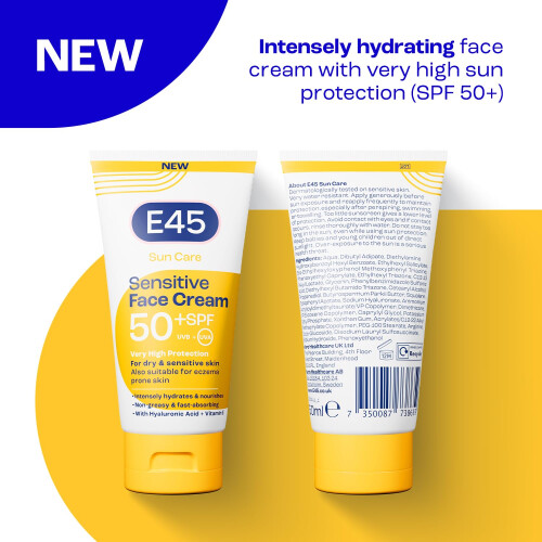 E45 E45 SPF50+ Sensitive Sun Cream for 1