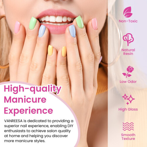 VANREESA 42 PCS Gel Nail Polish 2