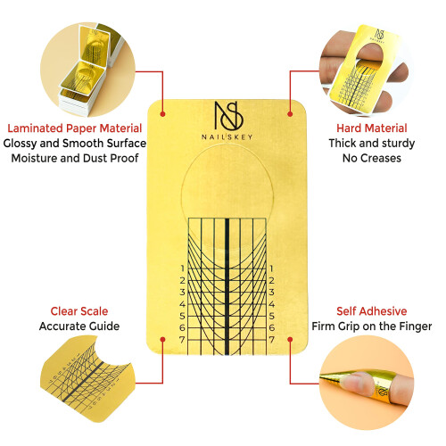 Nailskey Nail Forms for Gel Builder 2