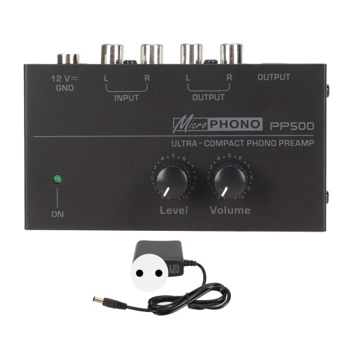 Phono Preamp 100-240V Iron Shell Compact EU Plug 1