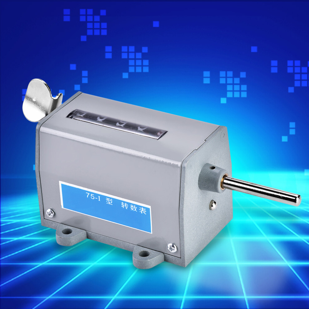 75-I 5 Digits Mechanical Rotary Counter Resettable Metal Frame 75Mm Precise 4081392906268