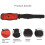 Tennis Elbow Brace Adjustable Forearm Straps Red 4
