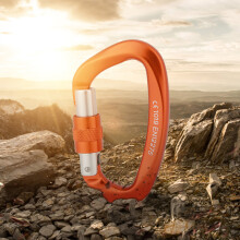 XINDA D Shape Safety Lock Connector, Alloy Steel, 2500kg, Orange