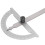 0-180 Degree Angle Finder Protractor Carbon Steel Woodworking Ruler Tool 8