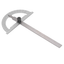 0-180 Degree Angle Finder Protractor Carbon Steel Woodworking Ruler Tool