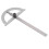 0-180 Degree Angle Finder Protractor Carbon Steel Woodworking Ruler Tool 1
