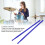 2PCS Nylon Drumsticks for Percussion, Purple, Portable, Replacement 4
