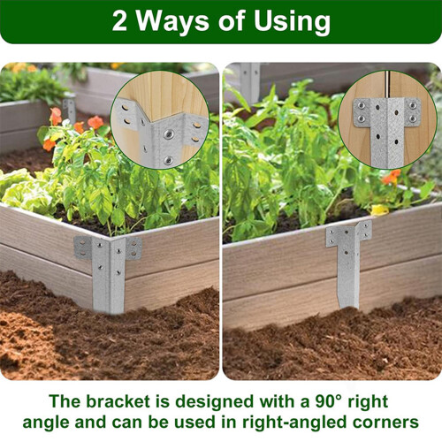 Rust-Free Metal Garden Fence Posts - 50cm 1