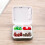 Grey Portable Medicine Box with Timer & Reminder 4-Compartment Medication Case 7