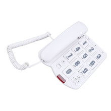 Senior Friendly Corded Telephone with Big Buttons and Volume Control Wall Mount