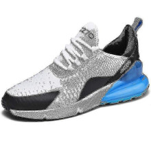 (WhiteBlue, 43) Mens Air Sports Running Shoes Breathable Sneakers 270