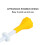5 pcs Yellow Rubber Golf Tees, Smooth Surface, 36g, Training Kit 3