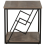 Beliani Side Table FORRES Brown/ Black 4