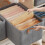 Clothes Organizer 26L Khaki 47x28x20cm Foldable 5