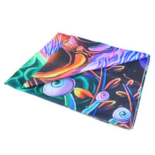 Blacklight Skull Wall Art 150x130cm Colourful Mysterious Handcrafted Tapestry