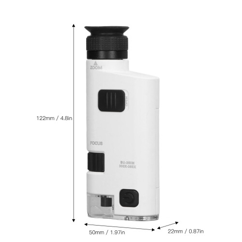 Universal LED Cellphone Microscope 300x‑350x Zoom Clip On 1