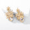 (C) Shiny Leaf Dangle Earrings - Luxe Gift for Women 2