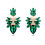 (C) Shiny Leaf Dangle Earrings - Luxe Gift for Women 3