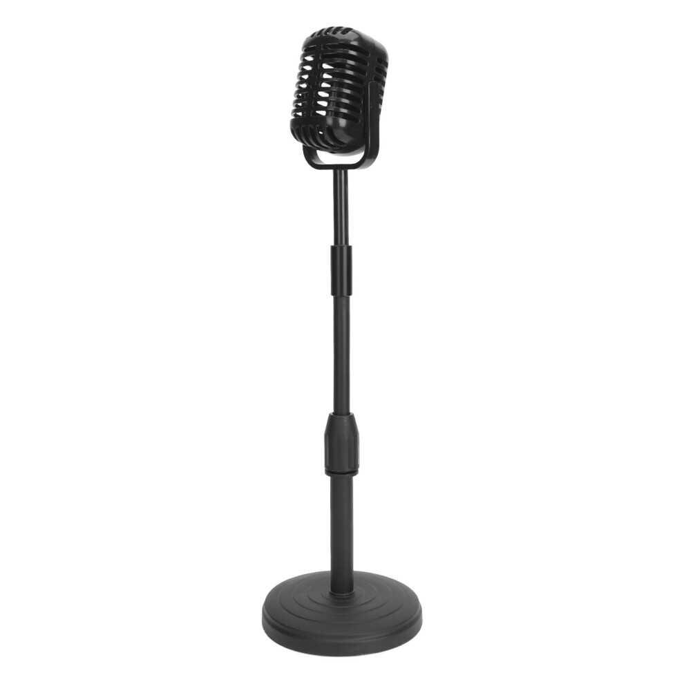 Old Style Microphone Prop Retro Fake Vintage Model With Stand For Photography 3331393639100