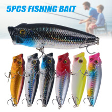 5Pcs 8cm Fishing Lures with Scales Bait