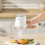 (White) Measuring Glass Salt Shaker - Kitchen Storage 5
