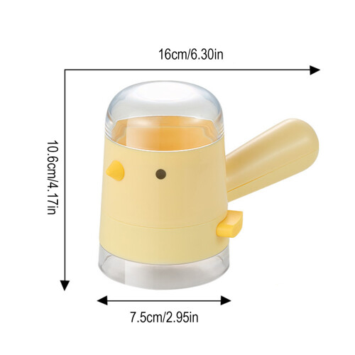 (Yellow) Measuring Glass Salt Shaker - Kitchen Storage 2