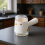 (White) Measuring Glass Salt Shaker - Kitchen Storage 7
