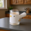 (White) Measuring Glass Salt Shaker - Kitchen Storage 9
