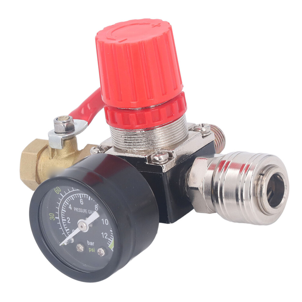 Air Compressor Regulator Kit 0Â180 Psi With Gauge & 4-Way Valve 3/8In Npt 6901388616798
