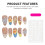 (L) Star Almond False Nails - 10PCS Reusable 1