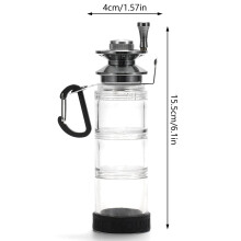 (White) Pocket All-in-One Fishing Rod Multifunctional Portable Fishing Bottle for Starter Fisherman