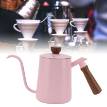 600ml Pink Gooseneck Kettle 14x26.5cm 304