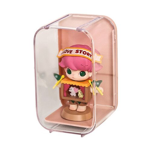 (Pink) \"Acrylic Display Case for Action Figures - Free Standing\" 2