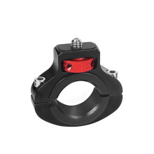 Adjustable Anti-Reverse 1/4 Screw Clamp Side Reinforcement Diameter Riding Photography Bicycle Fixing Bracket,A