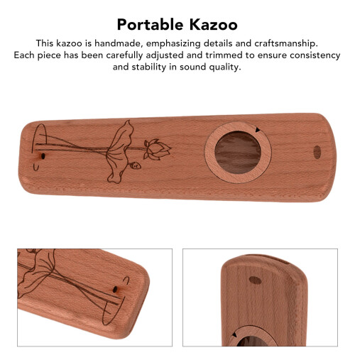 Holz Kazoo Klassisch Tragbar Geschenk