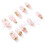 (1456 Long Ladder, L) 10Pcs Gradient Press On Nails for Wedding Party 7