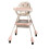 Sakura Pink Height-Adjustable High Chair with Tray 2