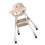 Sakura Pink Height-Adjustable High Chair with Tray 9