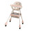 Sakura Pink Height-Adjustable High Chair with Tray 1