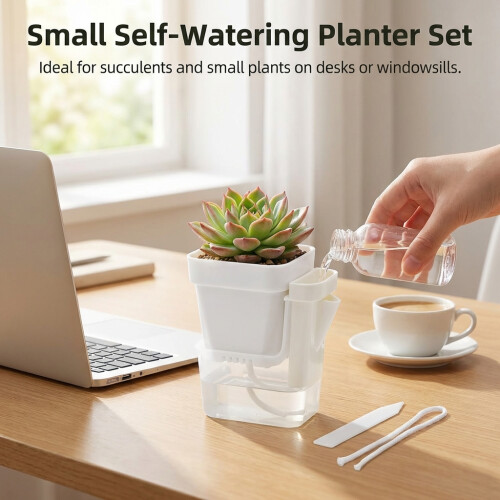 (12pcs) 12-Pack Self-Watering Succulent Starter Kit 2