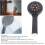 Model Morden Black ABS Handheld Shower Head 6.9oz 3