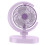 USB Desk Fan Compact Purple Rechargeable Battery 1