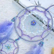 AtrapasueñOs de Plumas PúRpuras AtrapasueñOs para Dormitorio AtrapasueñOs para Colgar en la Pared DecoracióN Arte Adorno Regalos Artesanales
