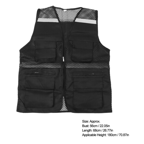 Reflective Working Vest 56/68cm Multi-Pocket Mesh 1