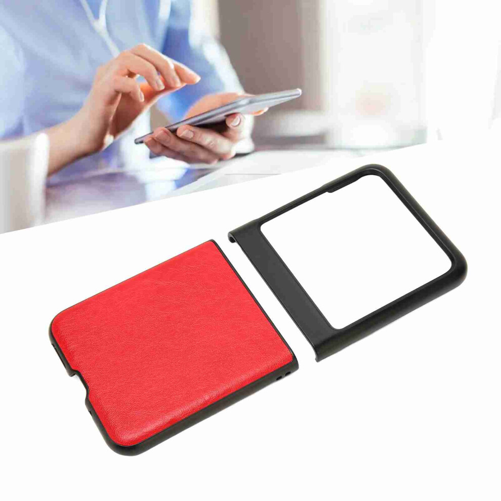Flip Phone Case For Motorola Razr 40 Ultra, Shockproof, Black & Red Black,Red 9471388618063