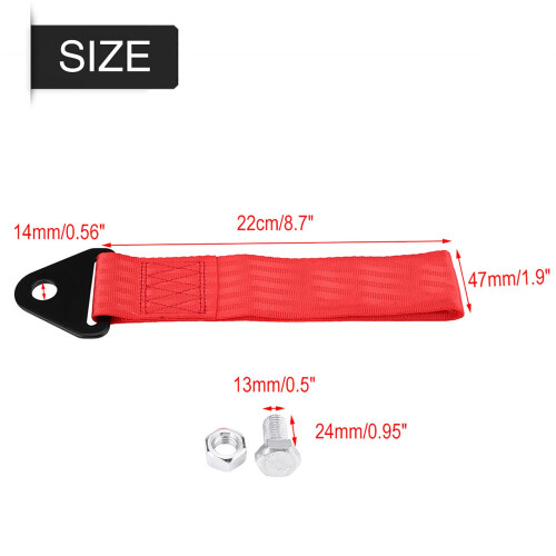 Universal Racing Tow Strap Red