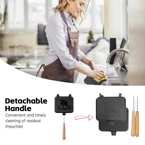 Portable Bread Maker 22145cm with Wooden Handle 1