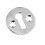 Securit Plain Chrome Escutcheon 1