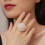 (9) Pearl Flower Open Rings for Women 2